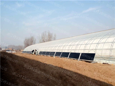 河北廊坊——生態(tài)大棚600㎡異聚態(tài)采暖工程